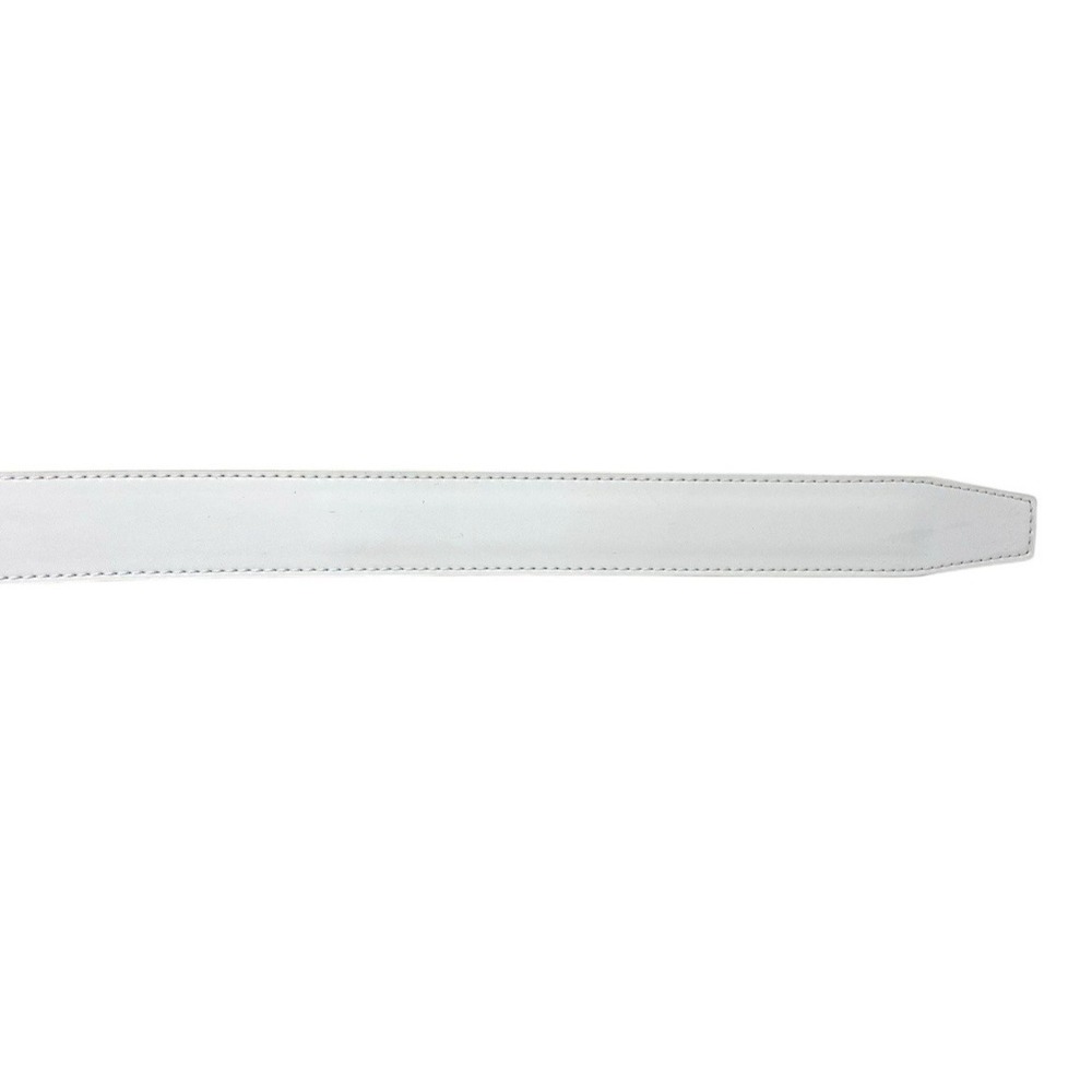 Nexbelt Mens White Belt w/ Fast Eddie X Factor Buckle Golf Ratcheting Leather - Picture 3 of 10